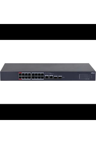 Dahua Cs4218-16et-240, 16port, Megabit, Poe 240w, 2 Port Sfp Gigabit Combo, Cloud Yönetilebilir, Swi
