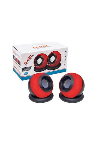 Magıcvoıce D-08l 1+1 Usb Mini Oval Hoparlör - Speaker 2 3 Watt -