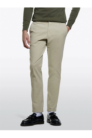 Sisley Slim Fit Vintage Efekt Chino Pantolon Erkek Bej Pantolon - 325a4dm6sf02y