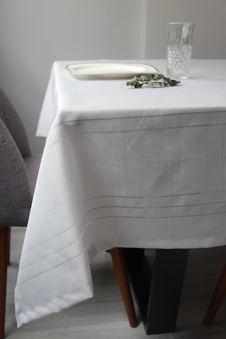 Dertsiz Leke Tutmaz 160x220 Ebat Kumaş Masa Örtüsü 7001-clbr Gri