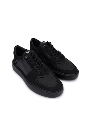 Tamer Tanca Erkek Hakiki Deri Siyah Sneakers & Spor Ayakkabı 352 23403 Erk Ayk Sk25-26 Sıyah Siyah