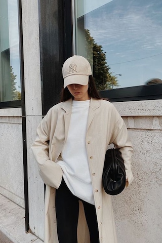 Elif İç Giyim Unisex Ny Nakışlı Bej Kep Şapka Bej
