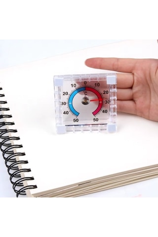 Periboia Bimetalik Kare Termometre