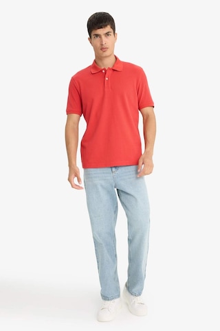 Defacto Regular Fit Polo Yaka Pike Kısa Kollu Tişört E9504ax25smrd28 Kirmizi