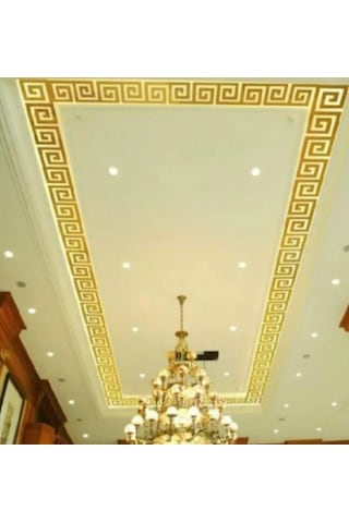 Labirent Bordür Aynalı Gold Pleksi 30'lu 9x9 Cm