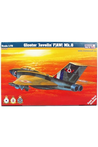 Mistercraft D043 1/72 Gloster Javelin Faw Mk.8 Savaş Uçağı Plastik Model Kiti-51243