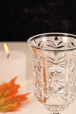 Mest Serin 6 Adet Ayaklı Cam Kahve Yanı Su Bardağı Seti 210 Cc Sade