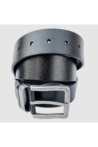 Rich Smith %100 Hakiki Deri Kemer Erkek Spor Karartma Çelik Toka Siyah