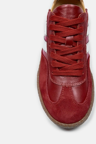 Sasha Kırmızı Hakiki Deri Kadın Sneaker Kırmızı