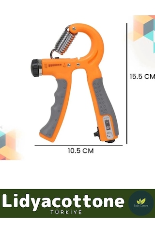 Premium El Kol Bilek Kas Yapma Egzersiz Aleti Sayaçlı Direnç Yayı 5-60 Kg.