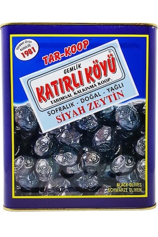 Gemlik Katırlı Köyü Tar-Koop Sofralık Siyah Zeytin 10 KG Gemlik Katırlı Köyü Tar-Koop Sofralık Siyah Zeytin 10 KG