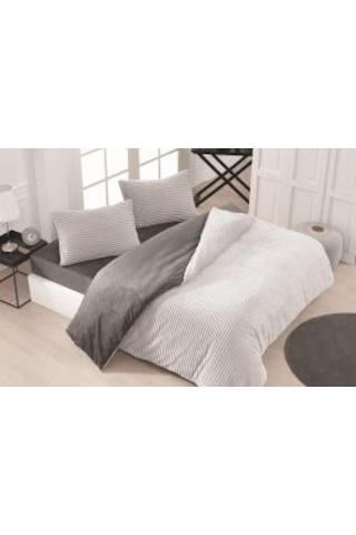 Merinos Eternıty Fitilli Nevresim Seti 4 Parça Açık Gri Acıkgrı Açık Gri