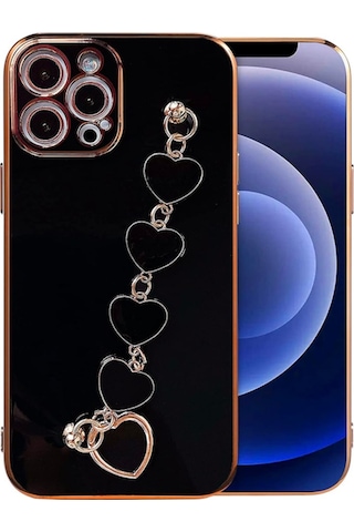 Ally Apple Uyumlu iPhone 13 Pro Max 6.7Inç Kilif Kalp Bileklik Tutuculu Lüx S 341722519