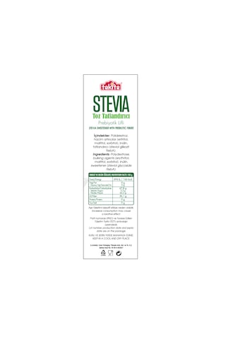 Takita Stevia Prebiyotik Lifli Tatlandırıcı 500 G