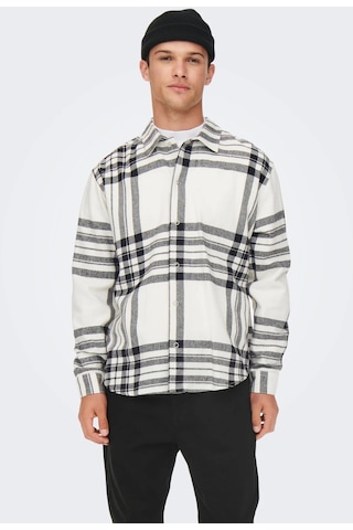 Only & Sons Erkek Ekoseli Rahat Kesim Gömlek - 22022991 001