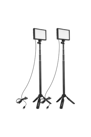 Andoer Usb Led Fotoğrafçılık Video Işık Kiti Siyah 2 Adet Siyah
