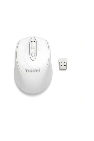 Beyaz Kablosuz Ofis Mouse 2.4g Optik Lens Güç Tasarruf Modlu Tak Çalıştır 10 Metre Menzil Diğer