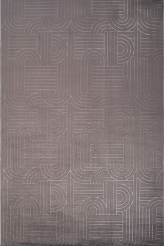 Tropikal Home Bambu Dokulu Modern Desenli Kaymaz Taban Lüx Dört Mevsim Yıkanabilir Halı Yolluk Antrasit