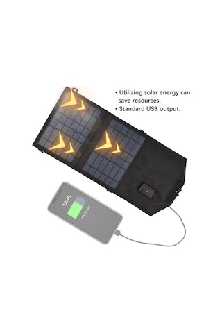 Pazly 7w Katlanabilir Taşınabilir Güneş Paneli Yüksek Verimli Usb Bağlantılı Güneş Modülü