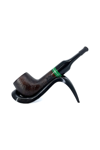 Pipsan İşlemeli El Yapımı Gül Kökü Briar Mini Pipo 9mm Filtreli - Model No: 12