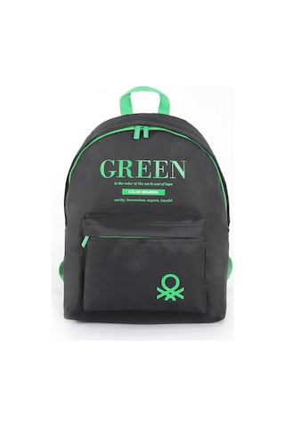 United Colors of Benetton Siyah-yeşil Unisex Okul Çantası 03805