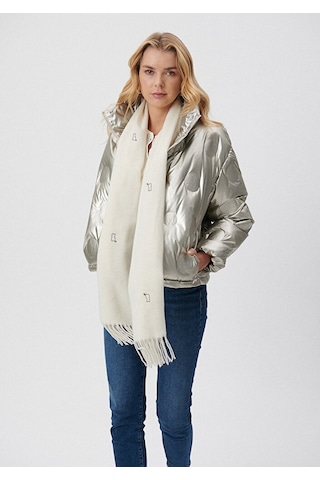 Mavi - Bej Atkı 1911730-34523 Bej