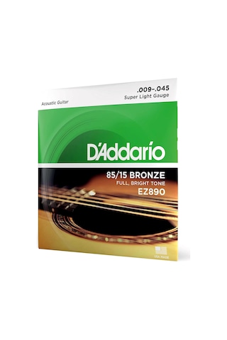 D'addario Ez890 Super Light Akustik Gitar Teli 09-45