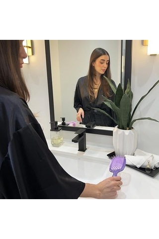 Fhı Heat Unbrush Islak Ve Kuru Havalandırmalı Dolaşık Açıcı Saç Fırçası, Lavanta Koyu Mor 88932426
