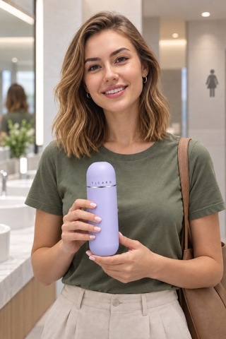 Tıcaro Pb-01 Portatif Taharet Şişesi, Manuel, 380 Ml, Mor