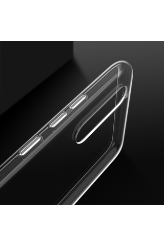 Huawei P20 Kılıf Tchs Süper Silikon Kapak - Renksiz Renksiz