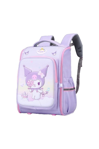 İlkokul, Kız Ve Erkek Öğrencileri İçin Büyük Boy Çocuk Okul Çantaları Mor