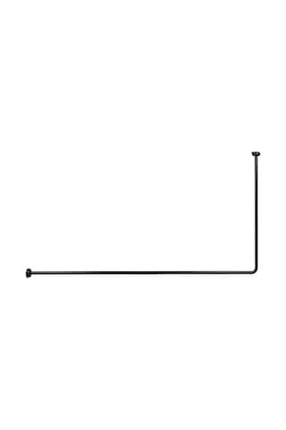 Köşeli Banyo Borusu Siyah L Duş Borusu Siyah