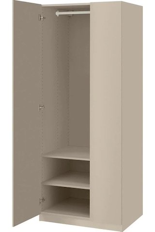 Ikea Gri Sağlam Kapaklı Gardırop 75x60x201 Cm