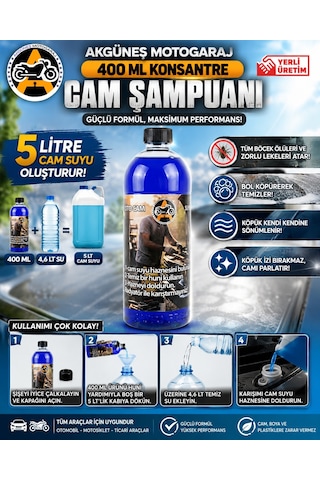 Akgüneş Konsantre Oto Cam Suyu