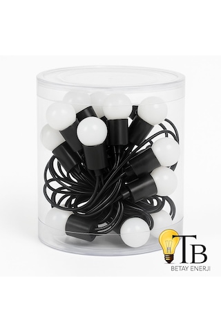 Led Dekor Işık 5m Mini Top Şerit Aydınlatma Yılbaşı, Parti, Ev & Mağaza Dekoru Beyaz