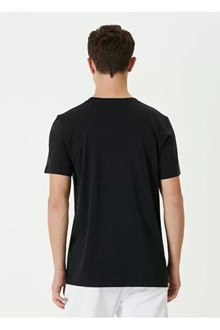 Veraura Lifestyle Unisex Basic Bisiklet Yaka Regular T-shirt - Siyah
