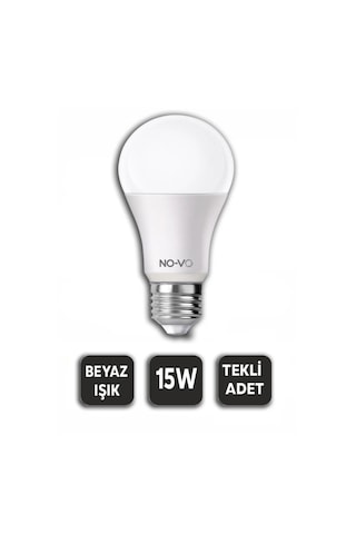 10 Adet 15w Beyaz Led Ampul 1200lm 6500k 15.000 Saat Ömür 5332