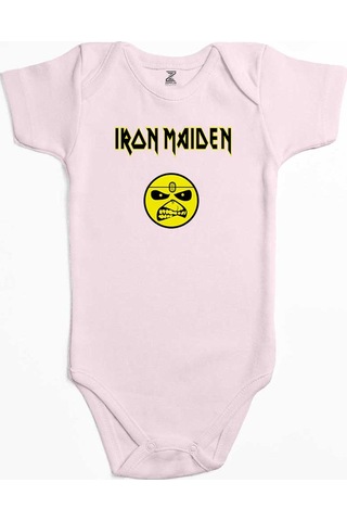 Zepplin Giyim Iron Maiden Face Ekru Bebek Body Zıbın