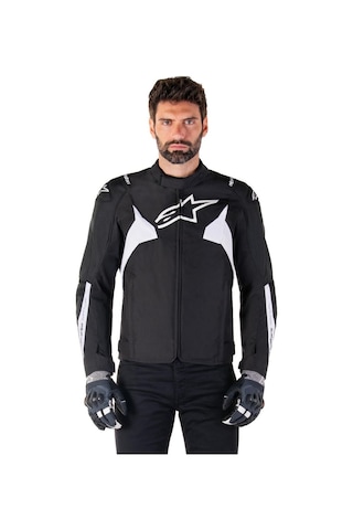 Alpinestars T-jaws V4 Wp Korumalı Motosiklet Montu Siyah Beyaz
