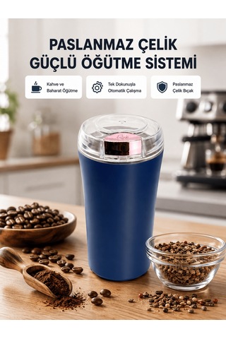 Paslanmaz Çelik Kahve Ve Baharat Öğütücü Otomatik Mekanizma - 15000 Altın