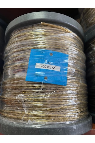 Pvc İzoleli Çelik Tel Halat 3 Mm 200 Metre