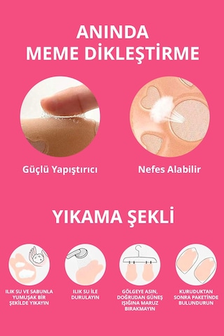 Cottonhill Ten Göğüs Ucu Kapatıcı, Gizleyici Ve Göğüs Dikleştirici Ten
