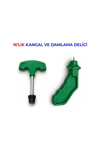 16 Mm Kangal Ve Damlama Delici Aparat Seti 2 Li Paket Dayanıklı Sulama Ekipmanı