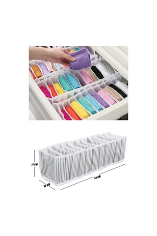 Çekmece Içi Akordiyon Organizer M - 15x43x14cm Royaleks-ev355 Renkli