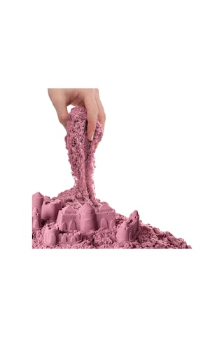 03688 Dede, Aksesuarlı Pembe Kinetik Oyun Kumu 500 Gr Çok Renkli