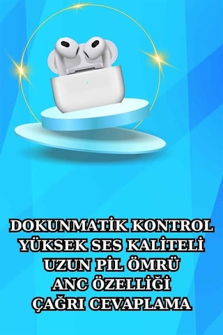Akıllı Saat Ve Kulaklık Seti Bildirim Görme Arama Cevaplama Anc Özelliği