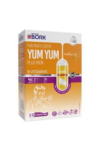 Yum Yum 30 Likit Kapsül Demir B Vitamini Çinko İçeren Kilo Almaya Yardımcı İştah Açıcı Vitamin