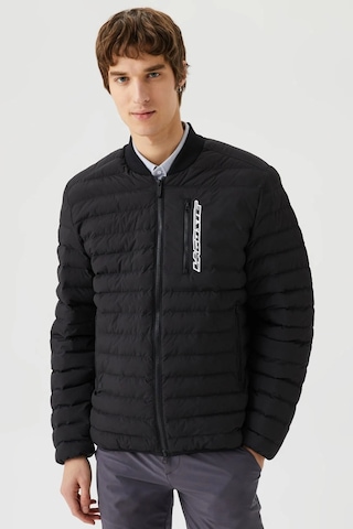 Lacoste Kapitone Syntehic Fill Kapitone Jacket Hakim Yaka Erkek Mont Siyah Siyah