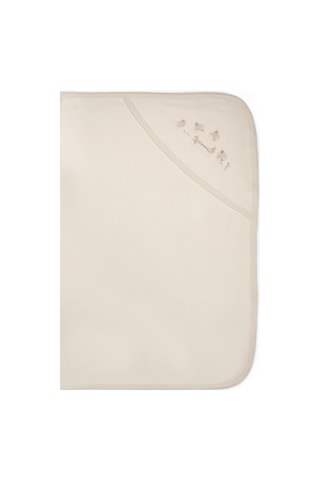 Bebek Şapkalı Battaniye Organic Pamuk -yenidoğan Serisi - CSY8194 Krem