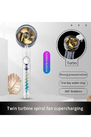 Qianfan Serinletici Sağanak Yağmur Etkili El Duşu Siyah